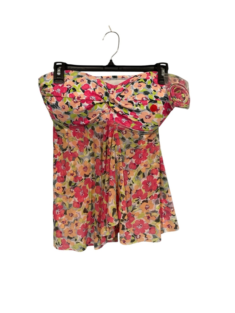Kona Sol floral tankini size. L 12-14. Can be strapless or worn with straps